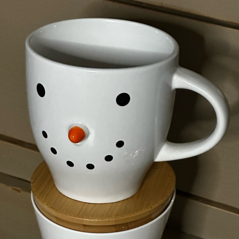 SOLD!!!! Snowman face mug